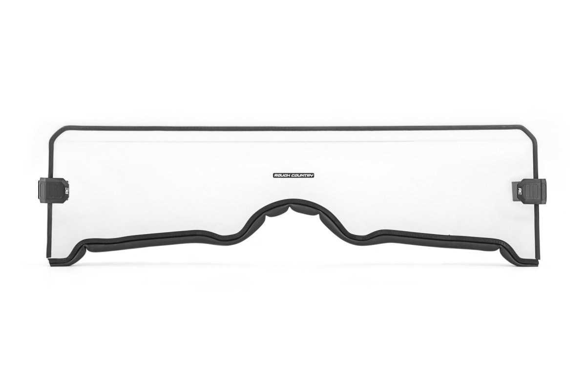 Yamaha Rhino 660 Half Windshield - Rough Country - Scratch Resistant - '04-'07